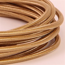 Gold textile cable